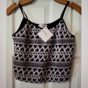 Moda Crop Camisole Top Size S